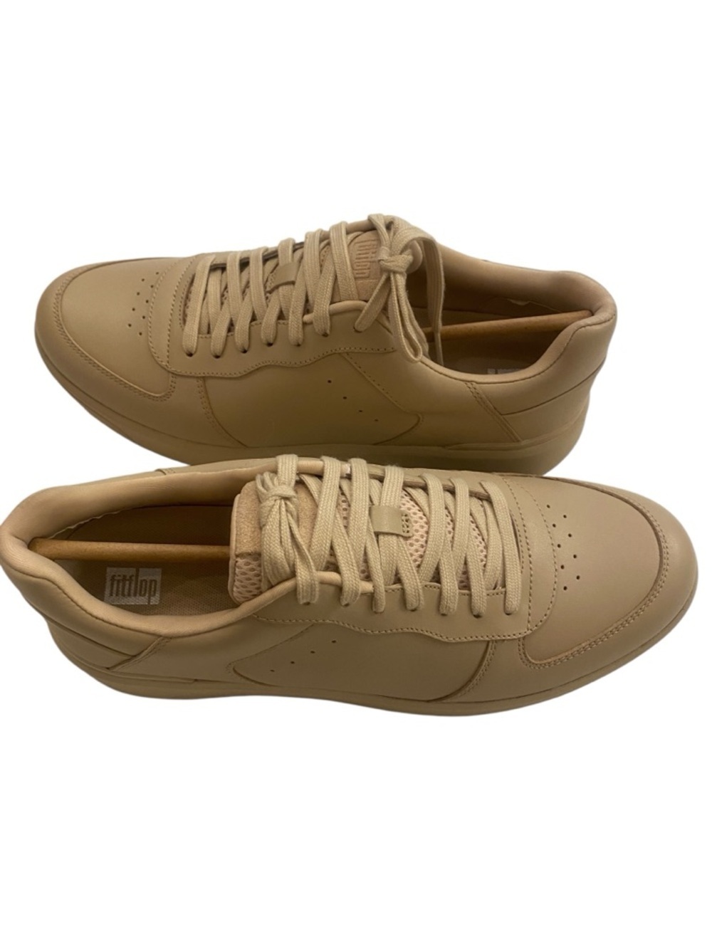 Fitflop Women’s Biege Tan Rally Evo Leather Sneaker New size 10 - Picture 7 of 10